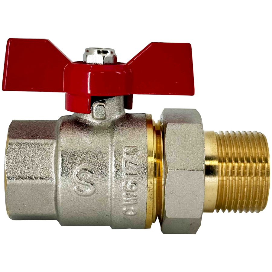 3423-ams098 Kulový kohout se šroubením voda 1