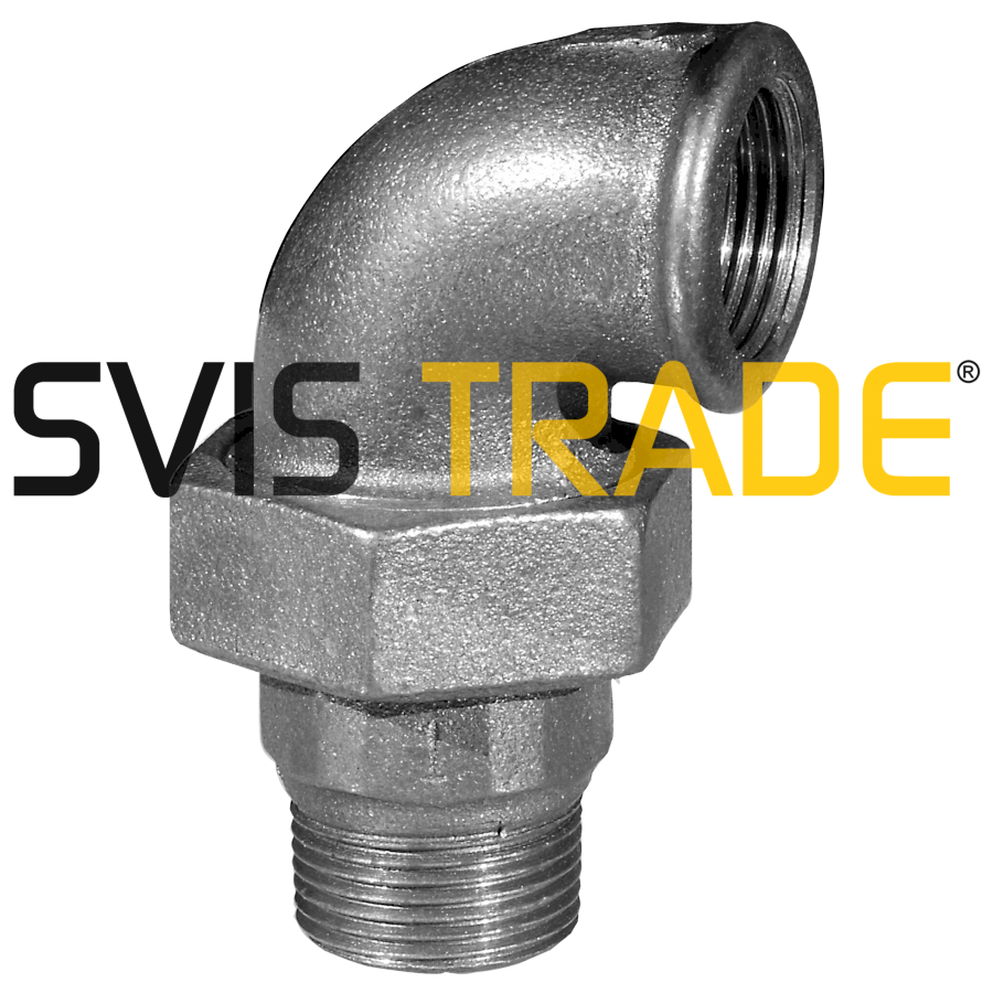 Černé šroubení rohové 5/4