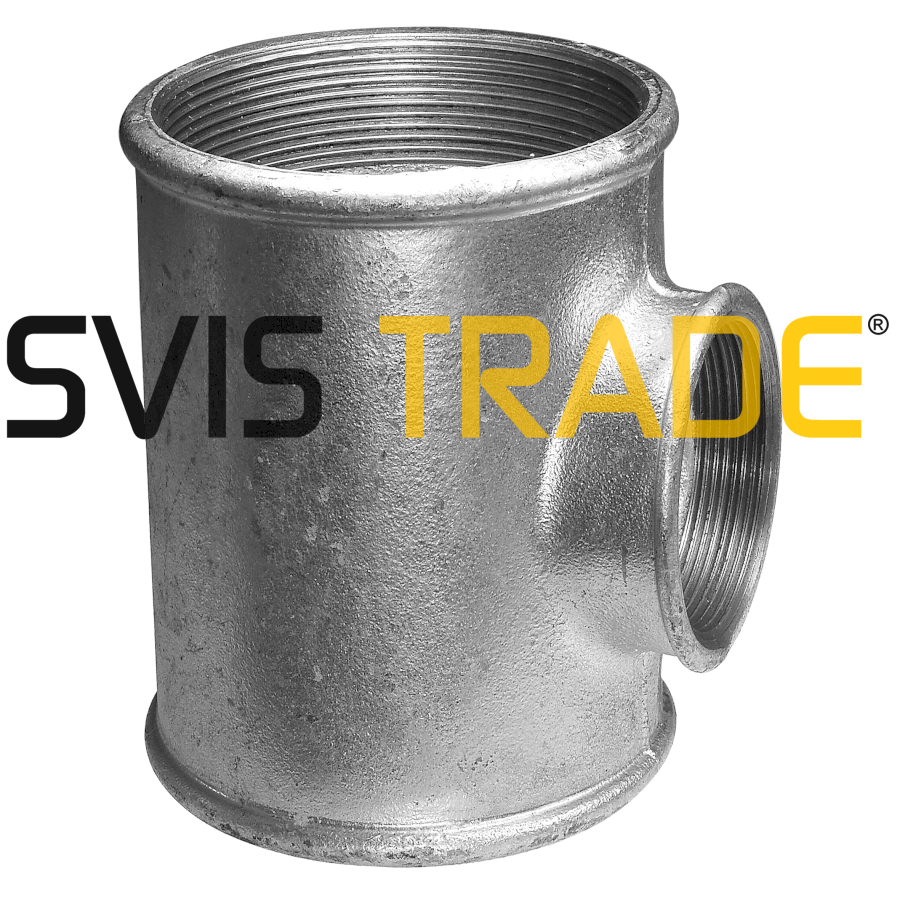 2174-fp130r Pozinkovaný T-kus redukovaný 4